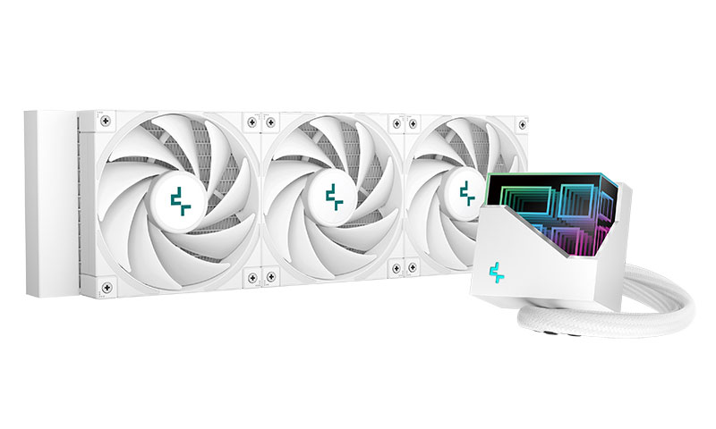DEEPCOOL LT720 WH 360mm ホワイト水冷クーラー 3ファン DeepCool LT720 WH 3x120mm Fanlı 360mm AM5/LGA1700 Beyaz Sıvı
