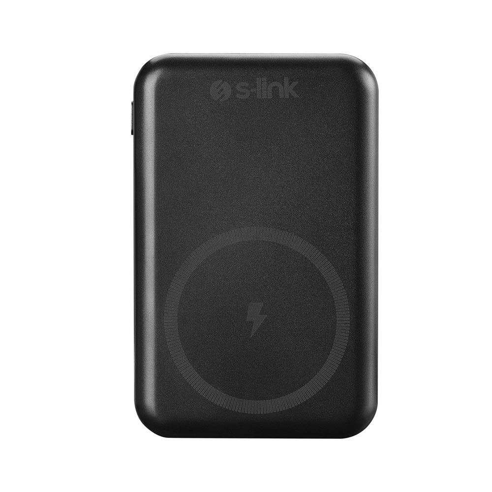 S-link G103 10000mAh PD20W + QC3.0 Magsafe 15W USB+Type-C Siyah Taşınabilir Kablosuz Powerbank
