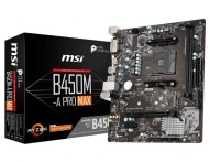 MSI B450M-A PRO MAX Amd B450 Soket AM4 DDR4 4133Mhz (OC) M.2 mATX Anakart