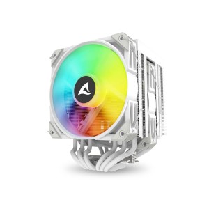SHARKOON A60 RGB WHITE 120mm ARGB Fanlı LGA1700/1851/AM5 6xBakır Borulu Beyaz Çift Kule Hava Soğutma SHARKOON A60 RGB WHITE 120mm ARGB Fanlı LGA1700/1851/AM5 6xBakır Borulu Beyaz Çift Kule Hava Soğutma