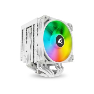 SHARKOON A60 RGB WHITE 120mm ARGB Fanlı LGA1700/1851/AM5 6xBakır Borulu Beyaz Çift Kule Hava Soğutma SHARKOON A60 RGB WHITE 120mm ARGB Fanlı LGA1700/1851/AM5 6xBakır Borulu Beyaz Çift Kule Hava Soğutma