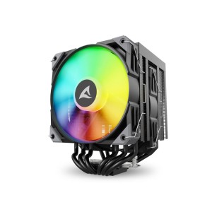 SHARKOON A60 RGB BLACK 120mm ARGB Fanlı LGA1700/1851/AM5 6xBakır Borulu Siyah Çift Kule Hava Soğutma SHARKOON A60 RGB BLACK 120mm ARGB Fanlı LGA1700/1851/AM5 6xBakır Borulu Siyah Çift Kule Hava Soğutma