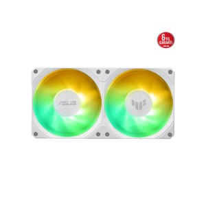 ASUS TUF Gaming LC III 240 ARGB White Edition Soket AM4/AM5 - LGA 1851 Uyumlu 240mm Beyaz Sıvı İşlemci Soğutucusu