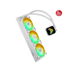 ASUS TUF GAMING LC III 360 ARGB BEYAZ Soket AM4/AM5 - LGA 1851 Uyumlu 360mm Sıvı İşlemci Soğutucusu