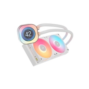 CORSAIR iCUE LINK TITAN 240 RX LCD Beyaz RX120 RGB Fanlı 240mm LGA 1851/AMD AM5Sıvı İşlemci Soğutucu-CW-9061025-WW