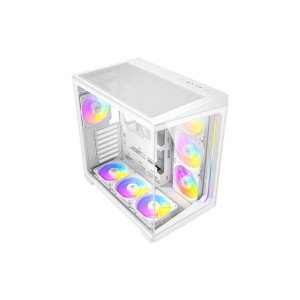 ANTEC C5 ARGB WHITE 7x120mm ARGB Fanlı Temperli Camlı Dual Chamber Mid Tower Oyuncu