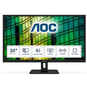 AOC  Q32E2N 31,5" 75HZ  4MS 2K QHD HDMI DP Adaptive-Sync IPS Monitör