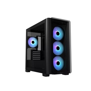 ASUS A23 PLUS TG ARGB SİYAH 4xARGB Fanlı Temperli Cam micro-ATX Siyah Gaming Kasa
