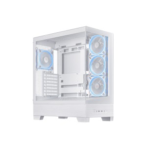 ASUS A31 PLUS TG ARGB Temperli Camlı 1xType C Mid Tower Beyaz Gaming Kasa