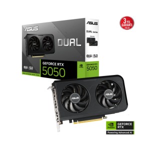 ASUS Dual GeForce RTX 5050 8GB GDDR6 8GB 128Bit DLSS 4 NVIDIA Ekran Kartı