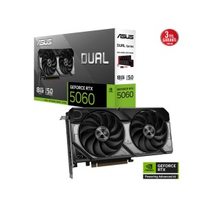 ASUS Dual GeForce RTX 5060 8GB GDDR7 128Bit DLSS 4 NVIDIA Ekran Kartı