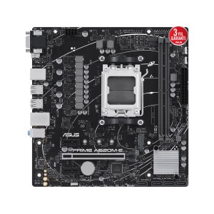 ASUS  PRIME A620M-E-CSM AMD A620 Soket AM5 DDR5 6400Mhz PCIe 4.0 mATX Anakart