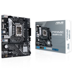 ASUS PRIME B660M-K D4 Intel B660 Soket 1700 DDR4 5333 (OC) mATX Anakart