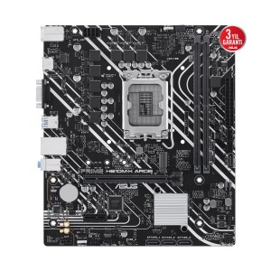 ASUS PRIME H610M-K ARGB Intel H610 LGA1700 DDR5 5600Mhz mATX Anakart