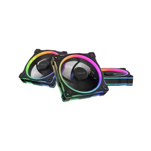 ASUS PRIME MR120 FAN ARGB REVERSE SİYAH 3IN1 3x120mm AURA Sync Siyah 3'lü Fan Kit