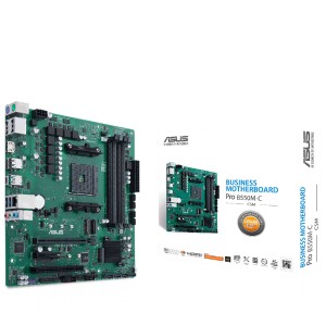 ASUS PRO B550M-C CSM AMD B550 AMD B550 Soket AM4 DDR4 4800MHz(OC) M.2 mATX Anakart