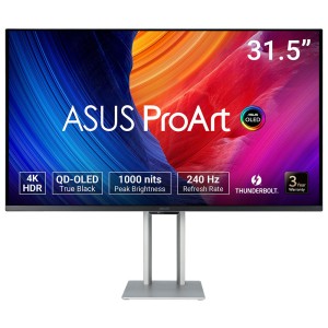 ASUS ProArt PA32UCDM 31.5" Oled 3840x2160 0.1ms 240Hz 250cd Hoparlör Gaming Monitör