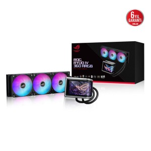 ASUS ROG RYUO IV 360 ARGB HAREKETLİ KAVİSLİ 6.67 INÇ AMOLED EKRANLI 360mm Sıvı İşlemci Soğutucu
