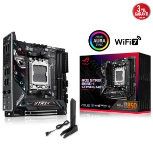 ASUS ROG STRIX B850-I GAMING WIFI DDR5 8400MHz (OC) AMD B850 Soket AM5 WiFi 7 Mini-ITX Anakart