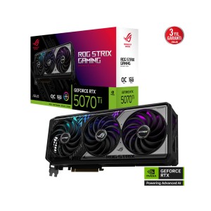 ASUS ROG Strix GeForce RTX 5070 Ti 16GB GDDR7 OC Edition 16GB 256Bit DLSS 4 NVIDIA Ekran Kartı-ROG-STRIX-RTX5070TI-O16G-GAMING
