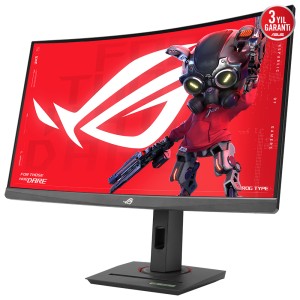 ASUS Rog Strıx XG27WCS 27" 1Ms 180Hz WQHD HDR400 2K FreeSync Ve G-Sync Uyumlu Kavisli Gaming Monitör