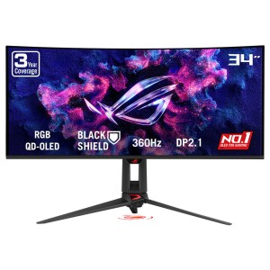 ASUS ROG Swift OLED PG34WCDN 34 inç 0.03ms 360Hz UWQHD (3440 x 1440) Adaptive Sync QD-OLED Kavisli Gaming Monitör ASUS ROG Swift OLED PG34WCDN 34 inç 0.03ms 360Hz UWQHD (3440 x 1440) Adaptive Sync QD-OLED Kavisli Gaming Monitör