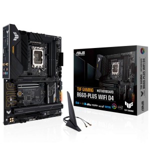 ASUS TUF GAMING B660-PLUS WIFI D4 Intel B660 Soket 1700 DDR4 5333MHz (O.C.) mATX Anakart