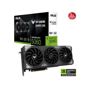 ASUS TUF Gaming GeForce RTX 5060 8GB GDDR7 128Bit DLSS 4 NVIDIA Ekran Kartı