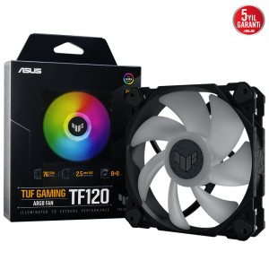 ASUS TUF GAMING TF120 ARGB 120mm PWM Tekli  Siyah Fan