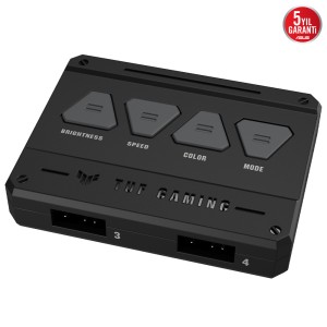 ASUS TUF GAMING TF120 ARGB 3x120mm PWM Kontrollü Üçlü Siyah Fan Kiti