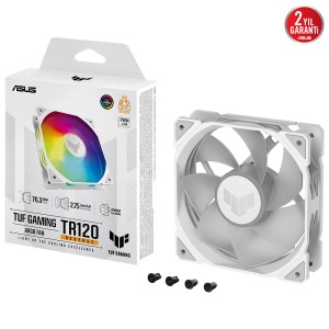 ASUS TUF Gaming  TR120 ARGB Reverse 120mm AURA Sync Beyaz Fan