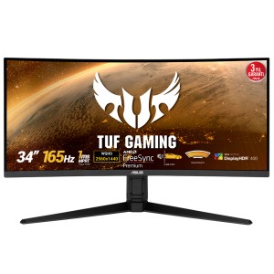 ASUS TUF GAMING VG34VQL1B 34" 1Ms 165 Hz VA FreeSync WQHD Eyecare ELMB HDR400 Kavisli Gaming Monitör