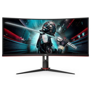 AOC 34” CU34G2X/BK 144Hz 1ms WQHD FreeSync HDMI DP Va Pivot Gaming Monitör