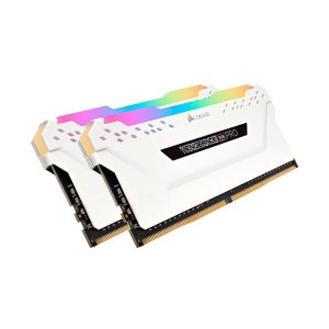 CORSAIR 16GB (2x8GB) Vengeance Beyaz DDR4 3200MHz CL16 RGB Pro Led Dual Kit Ram - CMW16GX4M2C3200C16W