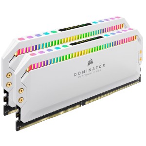 CORSAIR 32GB (2 x 16GB) Dominator Platinum RGB DDR5 DRAM 5600MHz CL36 Beyaz Dual Kit PC Ram