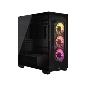 CORSAIR 3500X ARGB Temperli Camlı Mid-Tower Siyah Bilgisayar Kasası-CC-9011278-WW
