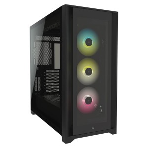 CORSAIR 5000X RGB Temperli Camlı  Mid-Tower ATX Siyah Gaming Kasa-CC-9011212-WW