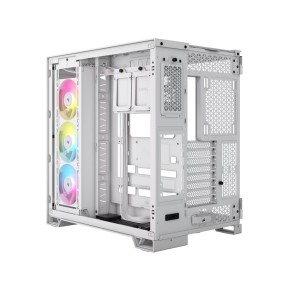 CORSAIR 6500X iCUE Link RGB Temperli Camlı Mid-Tower Beyaz Bilgisayar Kasası-CC-9011270-WW
