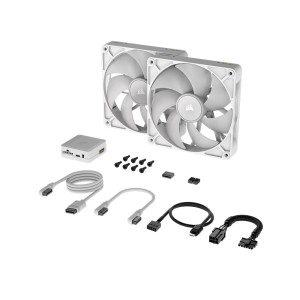 CORSAIR iCUE LINK RX140 RGB 140mm İkili Fan Kiti + iCUE Link Hub Beyaz - CO-9051024-WW