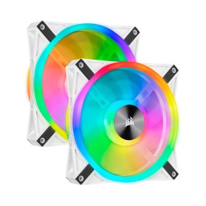 CORSAIR iCUE QL140 RGB 140mm PWM 2'li Beyaz Fan 