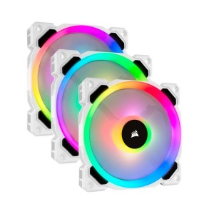 CORSAIR LL120 3 x 120mm RGB Beyaz Fan - NODE CORE Kontrolcü