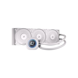 CORSAIR NAUTILUS 360 RS LCD ARGB R120 ARGB Fanlı 2.1" IPS LCD 360mm Sıvı Beyaz İşlemci Soğutucu-CW-9061034-WW