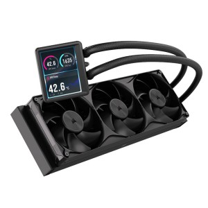CORSAIR NAUTILUS II 360 RS LCD 3.5 inç LCD Ekranlı 3x120mm Fanlı 360mm İşlemci Soğutucu-CW-9061053-WW