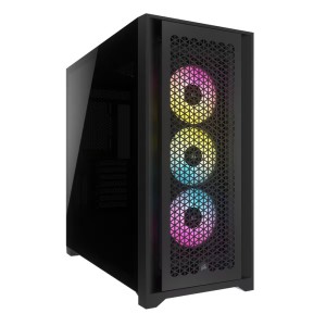 CORSAIR CC-9011242-WW iCUE 5000D RGB AIRFLOW 3xAF120 Mid-Tower Siyah Gaming Kasa
