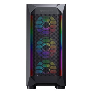 COUGAR MX410 MESH-G RGB 4x120mm ARGB FANLI 650W 80 PLUS USB3.0 GAMING KASA