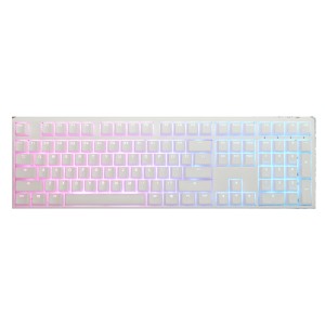 DUCKY ONE 3 Mekanik RED Switch Beyaz Tuşlu Türkçe RGB Gaming Klavye