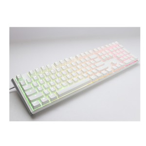 DUCKY ONE 3 Mekanik RED Switch Beyaz Tuşlu Türkçe RGB Gaming Klavye