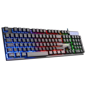 Everest KM-191 ENTRY 1000 Dpi USB Gökkuşağı Ayd.Türkçe Q Siyah Gaming Oyuncu Klavye + Mouse Set