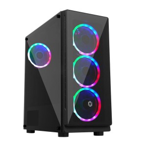 FRISBY FC-9280G 600 W 80+ BRONZ 4 x 120mm Fan Temperli Cam Mid-Tower Gaming Kasa
