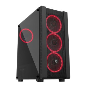FRISBY FC-9320G 600W 80 Plus 4 X 120mm RGB Fan Temperli Cam Mid-Tower Gaming Kasa